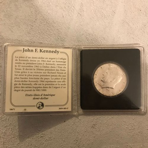 Half Dollar Kennedy Argent 1964
