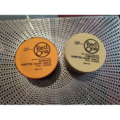 2 Cire Cheveux Coiffantes Red One  1 Argan  1 Kératine 