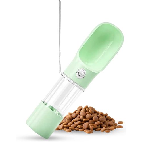 Lbgwp60 Bello Bottle Gourde 2 En 1 Pour Chien Avec Eau Anti-Fuite Et Distributeur De Nourriture Pour Animaux De Compagnie (Vert)