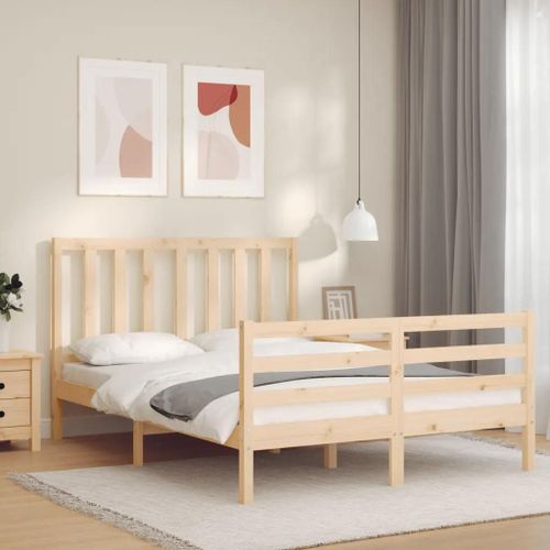 Cadre De Lit Sans Matelas 120x200 Cm Bois De Pin Massif