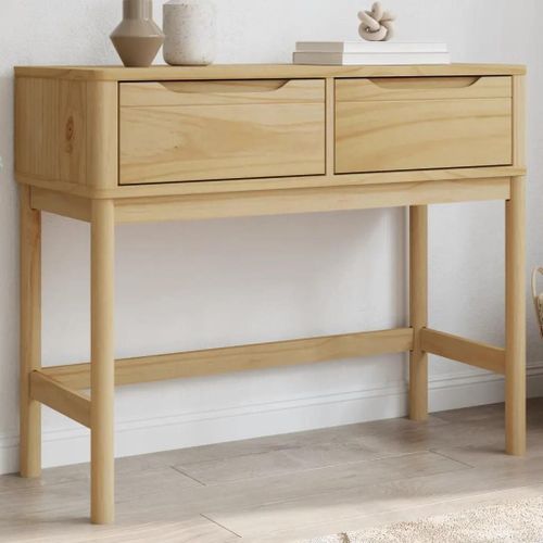 Table Console Floro Marron Cire 89,5x36,5x73 Cm Pin Massif