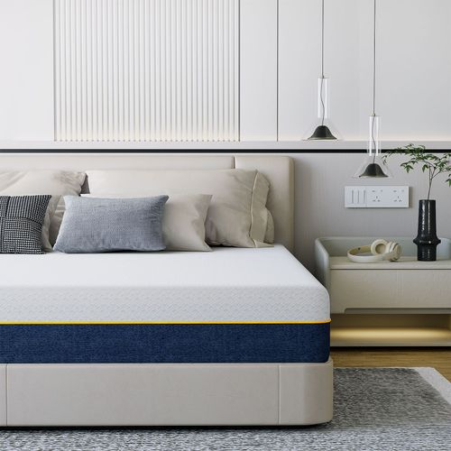 Matelas 160x190x20cm, Matelas mémoire de forme, H3 H4 Moyenne Ferme, Housse Amovible Lavable, Emballage par compression