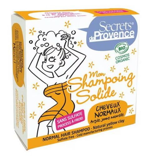 Shampooing Solide Sans Sulfate 85g Secrets De Provence Bio 