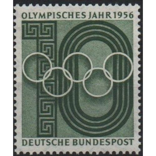 Allemagne Timbre Jeux Olympiques De Melbourne 1956