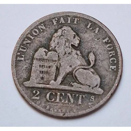 Pièce De Monnaie 2 Centimes Léopold Ii 1870 Belgique ( En Français )