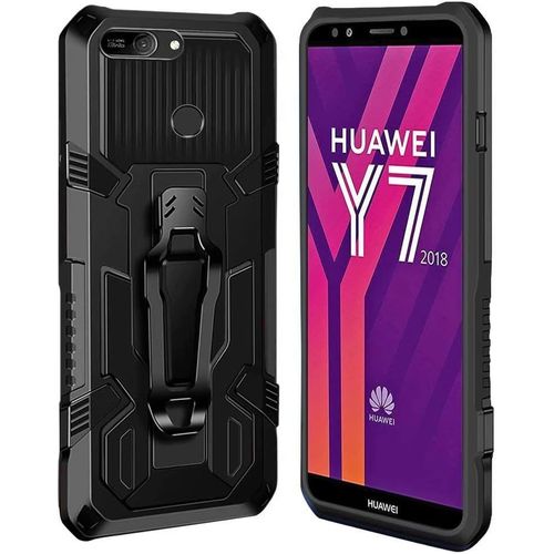 Compatible Avec Coque Huawei Y7 2019/Huawei Y7 Prime Serie Armorbox Protection Robuste Avec Double Couche Coque De Support Pour Huawei Y7 2019/Huawei Y7 Prime Housse Noir