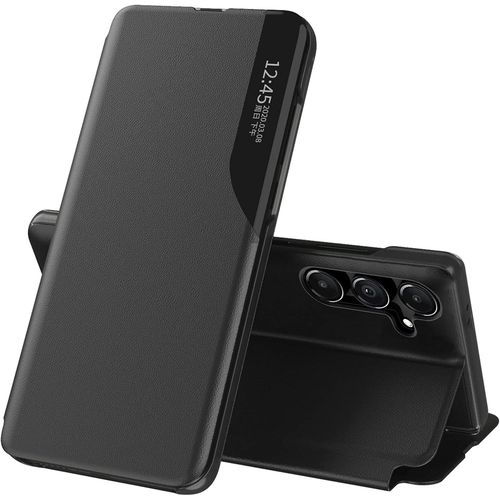 Coque A14 Coque Pour Samsung Galaxy A14 5g Cuir Clear View Fine Étui À Rabat Étui Housse Galaxy A14 Coque 360 Antichoc Anti-Rayure Flip Folio Béquille Support Coque Pour Samsung A14 Cover Noir