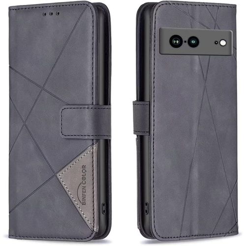 Coque En Cuir Google Pixel 7a,Étui Téléphone Google Pixel 7a,Housse Pochette Google Pixel 7a Fonction Stand Etui Coque Portefeuille,Noir
