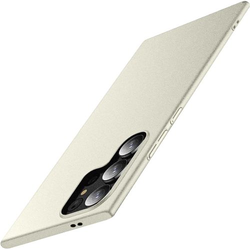 Coque Pour Samsung Galaxy S24 Ultra Cover Ultra Fine Matte Pc Housse,Etui De Protection Légère Finition Mat En Hardcase Antidérapant Anti-Rayures Bumper Slim Case Cover-Blanc