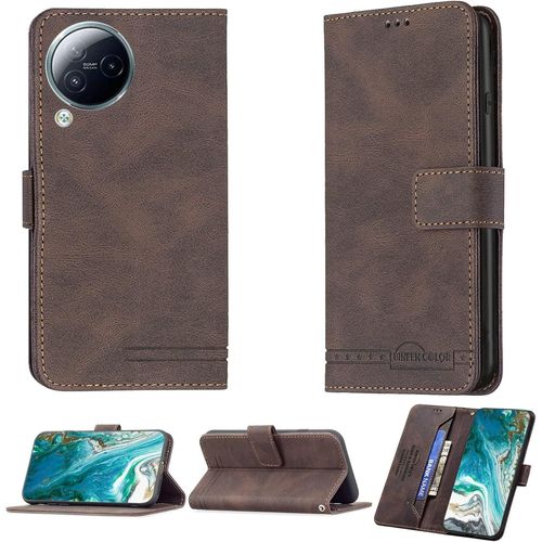 Coque Pour Xiaomi Civi 3 Coque Pour Xiaomi Civi 3 Coque Étui Avec Trempé 9h Protection D'écran Case Support De Bague Pc + Silicone Ygh-Bq