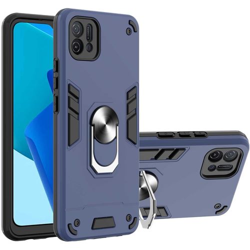 Compatible Avec Oppo A16k Coque,Support Pivotant Incorporé Pour Oppo A16e Étui 2 En 1 Étui Pour Téléphone Portable Housse Blue