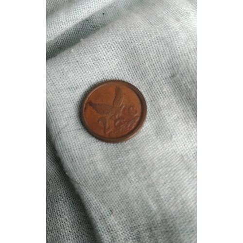 Piece 2 Cents Afrique Du Sud 1993