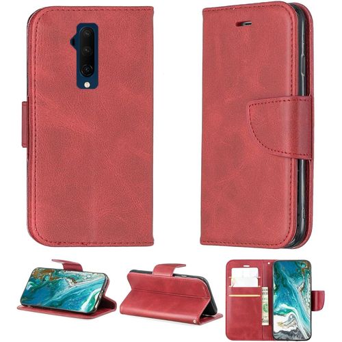 Coque Pour Oneplus 7t Pro Case Pour With Oneplus 7t Pro Étui Pour Téléphone Portable Couverture À Rabat En Cuir Pu Yzw Étui Portefeuille Blue