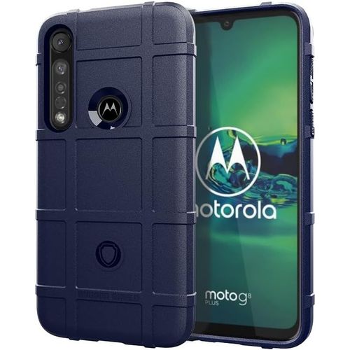 Pour Motorola Moto G8 Plus 4g Coque,Housse De Protection Anti-Chocs,Pour Motorola One Vision Plus 4g Housse De Téléphone Tpu Soft Shell Blue