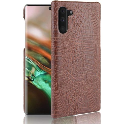 Pour Samsung Galaxy Note10 5g Coque,Pour Samsung Galaxy Note10 4g Étui Protecteur 2 En 1 Pc+Cuir Pour Téléphone Portable Brown