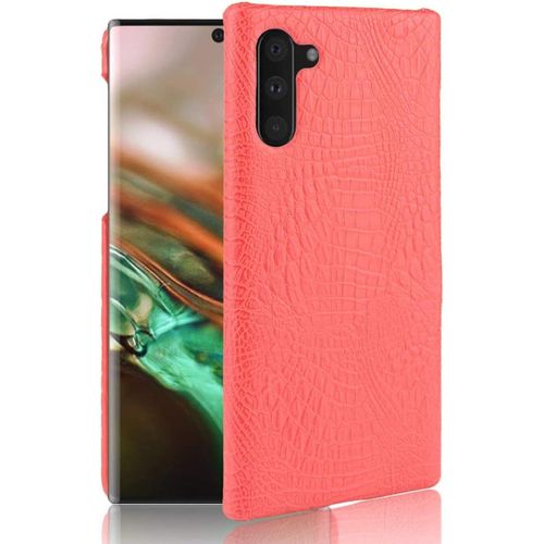 Pour Samsung Galaxy Note10 5g Coque,Pour Samsung Galaxy Note10 4g Étui Protecteur 2 En 1 Pc+Cuir Pour Téléphone Portable Red