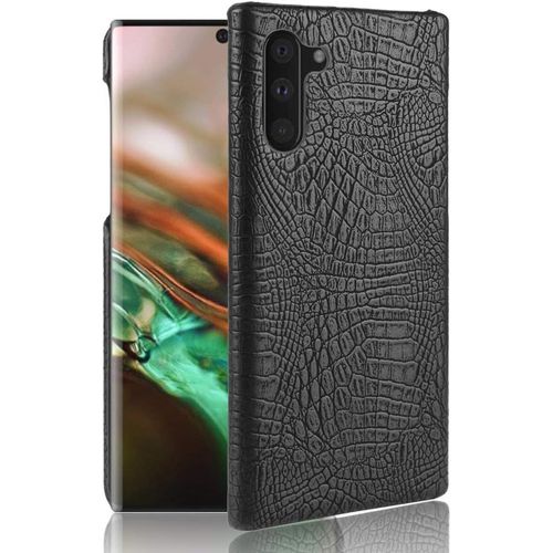 Pour Samsung Galaxy Note10 5g Coque,Pour Samsung Galaxy Note10 4g Étui Protecteur 2 En 1 Pc+Cuir Pour Téléphone Portable Black