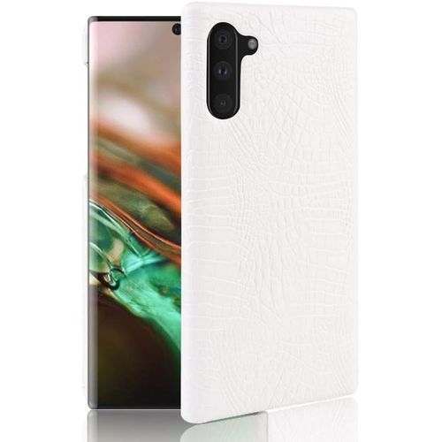 Pour Samsung Galaxy Note10 5g Coque,Pour Samsung Galaxy Note10 4g Étui Protecteur 2 En 1 Pc+Cuir Pour Téléphone Portable White