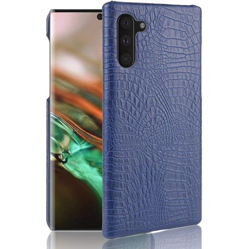 Pour Samsung Galaxy Note10 5g Coque,Pour Samsung Galaxy Note10 4g Étui Protecteur 2 En 1 Pc+Cuir Pour Téléphone Portable Blue