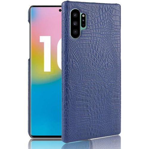 Pour Samsung Galaxy Note10 Plus 5G Coque,Pour Samsung Galaxy Note10 Plus 4G Étui Protecteur 2 en 1 PC+Cuir pour téléphone Portable Blue