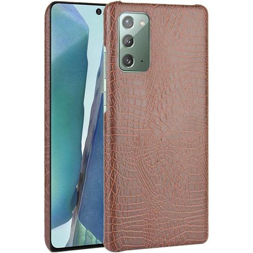 Pour Samsung Galaxy Note20 Coque,Pour Samsung Galaxy Note 20 Étui Protecteur 2 En 1 Pc+Cuir Pour Téléphone Portable Brown