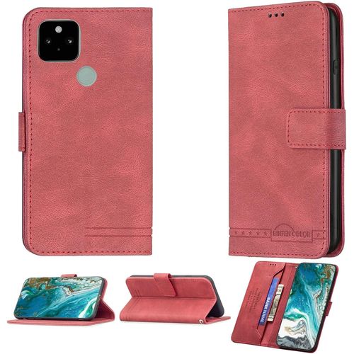 Coque Pour Google Pixel 5 Coque Pour Google Pixel 5 Coque Étui Housse Case Support Bf193 Red