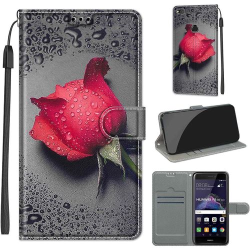 Huawei P8 Lite 2017 Coque Honor 8 Lite Coque Motif 07 Coque Étui Portefeuille Housse En Cuir Pu Case Cover Avec Fentes Pour Cartes Support Pour Huawei P8 Lite 2017 Honor 8 Lite 5.2