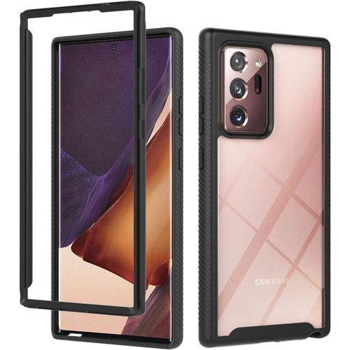 Galaxy Note 20 Ultra/Note 20 Ultra 5g Coque Noir Clair Coque Dur Housse Arrière Cadre En Souple Silicone Housse Bumper Cover Pour Samsung Galaxy Note20 Ultra/Note20 Ultra 5g 6.9