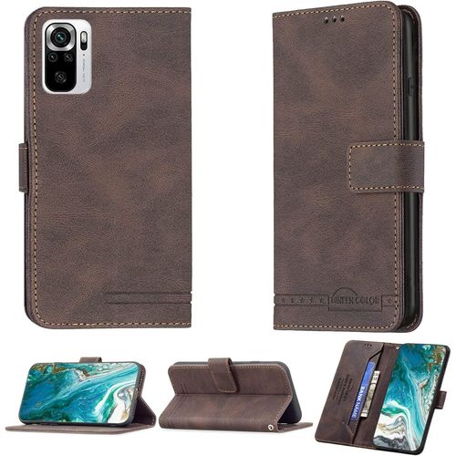 Coque Pour Xiaomi Redmi Note 10s Coque Pour Xiaomi Redmi Note 10s Coque Étui Housse Case Support Bf705 Brown