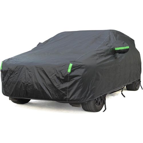 Bbâche De Voiture Suv Extérieur Étanche Noir Respirante Bâche Voiture Doublure En Coton Housse De Protection Voiture Extérieur Pour Suv; Taille L: 485cm[Car4214751]