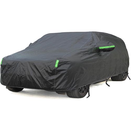 Bache Voiture Extérieur Étanche Noir Respirante Bâche Voiture Doublure En Coton Housse De Protection Voiture Extérieur Pour Wagon; Taille Xl: 510cm[Car4214749]