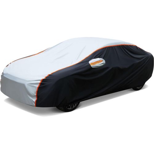 10-Couches Bache Voiture Exterieur Imperméable Pour Berline, Housse De Voiture Peva Couverture Avec Ouverte Latérale Pour Ca E, Coton Respirant, Anti Uv Neige Poussière Anti Grel[Car4212069]