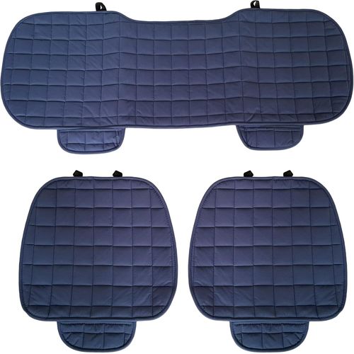 ¿Housse Siège 3 Pièces Bleu Marine¿ - Confort Climatisé Pour Voiture/Suv [Car4212927]