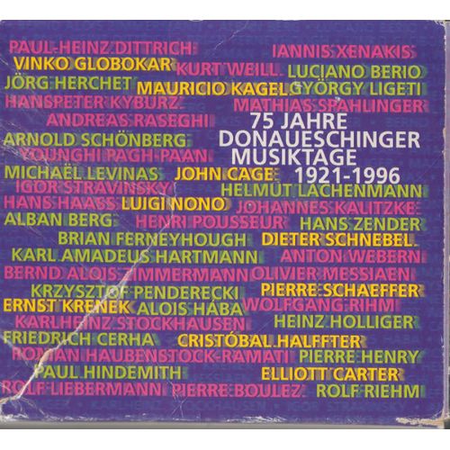 75 Jahre Donaueschinger Musiktage 1921-1996