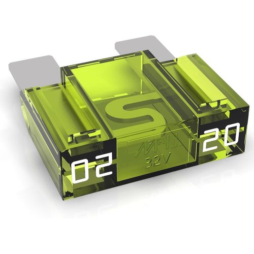 Fusible À Lame i 20-80A, Fusible Enfichable D'Automobile, Choix : 20A Ampères, Jaune, 1 Pièce[CAR4210720]