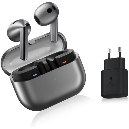 MONDODIGITALE-Buds - Écouteurs Sans Fil Avec 42 Db Anc, Mode Transparence, Technologie Ultra Bass 2.0, Audio Hd Par Dirac, Résistance À L'Eau Ip54 Et Connexion Double Appareil - Gris Clair