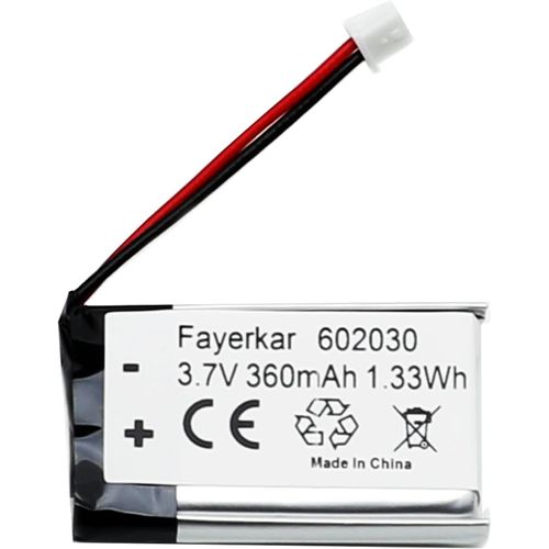 MONDODIGITALE-Batterie Au Lithium 602030 3,7 V 350 Mah Pour Casque Bluetooth Vxi Blueparrott B350-Xt B550-Xt B350Xt B550Xt B550Xt-Compatible Avec Caméra Embarquée Vantrue