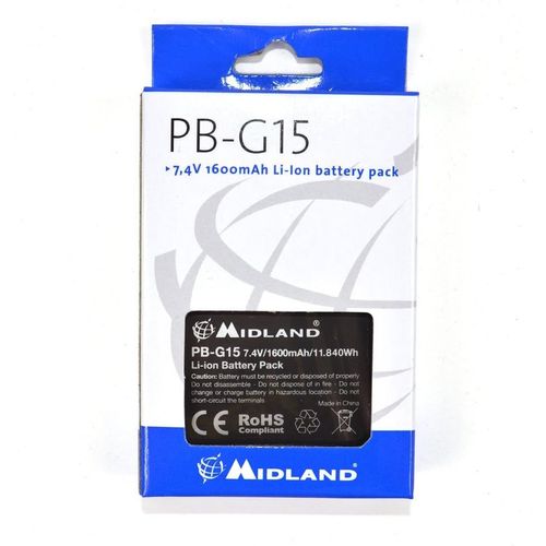 MONDODIGITALE-Pb-G15 Batterie Rechargeable, Lithium-Ion, 1600 Mah, Noir
