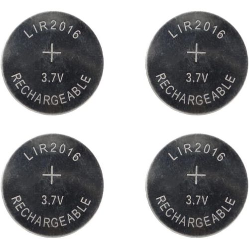 MONDODIGITALE-4X Piles Bouton Lir-2016 Rechargeable Lithium-Remplace Les Piles Bouton Cr2016-Par Ex.. : Carte Mère, Calculatrice De Poche, Bougies Électriques, Ordinateur De Vélo, Jouets, Pet Tracker
