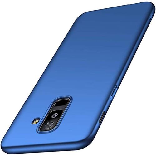 Adamarkeer Coque Galaxy A6 2018, Galaxy A6 Plus 2018 Case Ultra Slim Cover Anti-Scratch Antichoc Protection Housse Récurer Rigide Étui Back Pour Samsung Galaxy A6/A6 Plus 2018 A6 Plus, Bleu