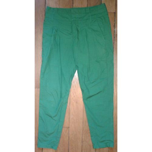 Pantalon Sisley Vert Taille 38