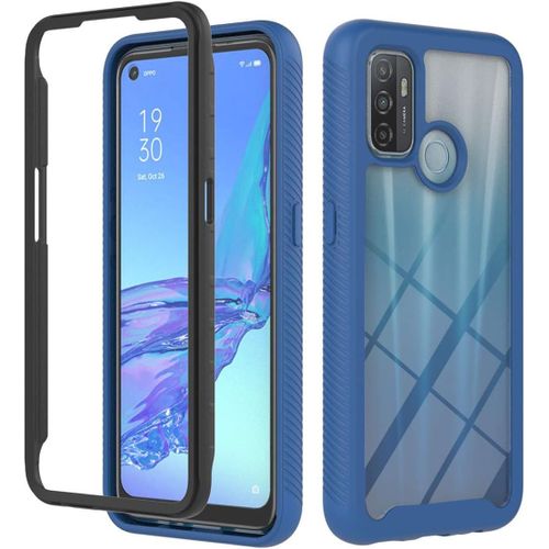 Oppo A53 2020/Oppo A32 Coque A53s/A33 2020 Coque Bleu Clair Coque Plastique Dur Housse Arrière Cadre En Tpu Souple Silicone Housse Cover Pour Oppo A53 2020/A53s/A32/A33 2020 6.5