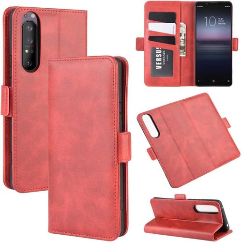 Sony Xperia 1 Ii Coque Rouge Housse En Cuir Synthétique Portefeuille Etui Fermeture Magnétique Flip Cover Avec Fentes Pour Cartes Pochette Et Fonction Support Pour Sony Xperia 1 Ii 6.5