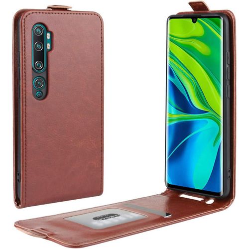 Xiaomi Mi Note 10/Mi Note 10 Pro Coque Mi Cc9 Pro Coque Marron Mince Flip Etui En Cuir Pu Housse Coque Avec Fente Pour Carte Pour Xiaomi Mi Note 10/Mi Note 10 Pro/Mi Cc9 Pro 6.47