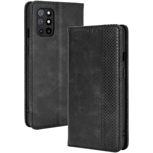 Coque Pour Oneplus 8t Etui, Cuir Premium Housse Folio Flip Case, Pu + Tpu Filp Coque, Flip Cover Portefeuille Ave Id Carte De Crédit Slot Fermeture Magnétique, Noir