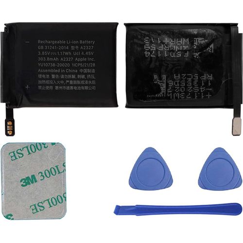 Mondodigitale-Batterie De Rechange A2327 303,8 Mah Compatible Avec Apple Watch Series 6 44 Mm Avec Kit D'outils De Réparation