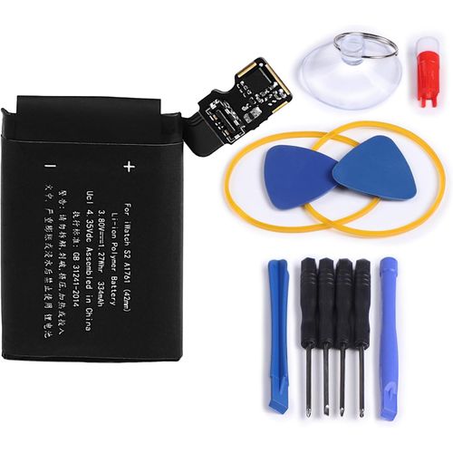 Mondodigitale-Batterie A1761 Compatible Avec Apple Iwatch Watch 2ère Génération Série 2 S2 42mm A1757 A1758 A1817 Montre Gps Fitness Bracelet Li-Ion Lithium-Polymère Accu Pile 3,8v 334mah (S2-42mm-A1