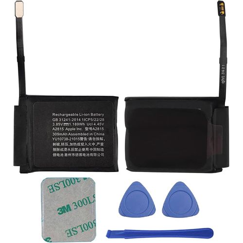 Mondodigitale-Batterie De Rechange 309 Mah A2815 Compatible Avec Apple Watch Series 8 45 Mm Avec Kit D'outils De Réparation