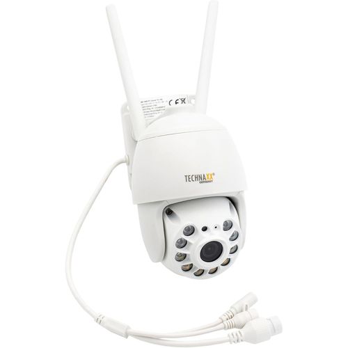 MONDODIGITALE-3Mp Wifi Pt Caméra Dome Tx-192 - Caméra De Sécurité Extérieure Fullhd Wifi Avec App - Détection De Mouvement, Fonction D'Alarme, Étanche Ip66, Vision Nocturne, Audio Bidirectionnel