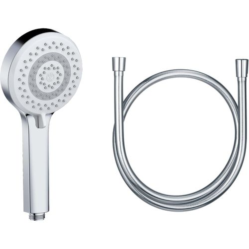 MONDODIGITALE-X1 Douchette Universale Avec Flexible, Douchette Ø10,7 Cm Avec 3 Types De Jets, Douchette Économisant L'Eau En Option (Standard 15 L/M, Option 9 L/Min) Flexible De Douche 1,6 M